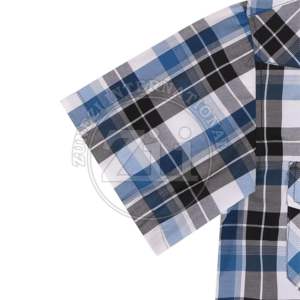 Franela de Algodón a Cuadros Cómoda al por Mayor, 100% Algodón, Manga Corta, Diseño Casual OEM, Impresión de Alta Moda, Tela de Franela de Algodón - Product Image 5