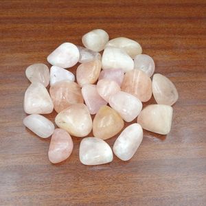 Pierres Roulées de Morganite Rose Naturelle, Forme Irrégulière, Cristal de Guérison Amour, Imprimé UV pour la Méditation Reiki, la Décoration Feng Shui - Product Image 2