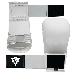 Fabriqués dans les meilleurs matériaux, gants de karaté de couleur unie, équipement d'arts martiaux, gants de karaté à bas prix, gants de karaté sur mesure. - Product Image 1