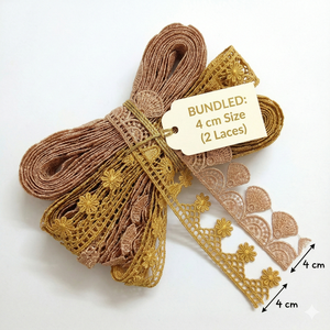 Dentelle Guipure Brodé Colorée Écologique 40mm en Tissu 100% Polyester pour Vêtements, Chaussures et Sacs DIY - Fournisseur en Gros - Product Image 2