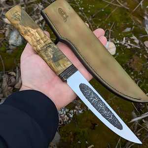 Yakut handmade <b>knife</b> Forged <b>knife</b> for hunting and fishing - Product Image 5