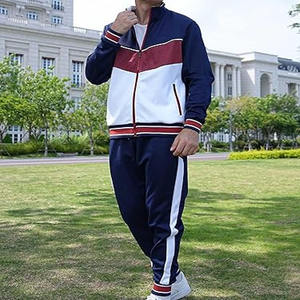 Conjunto deportivo para hombre en combinación de colores blanco y azul/ Conjunto de camiseta y pantalón deportivos con tu propio diseño y logotipo subido por Dress Sports - Product Image 3