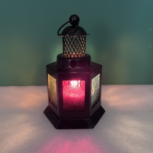 Mini Metal Candle <b>Lantern</b> Decorative Color Glass <b>Tea</b> <b>Light</b> Holder for Home Wedding Ramadan Decor - Product Image 6