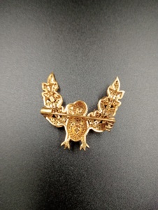 brooch in eagle design with polki stone in <b>silver</b> jewelry 925 for wedding party wear brooch brooch for gift handmade brooch - Product Image 6