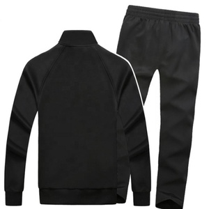 Men's Blue <b>Tracksuit</b> Set Full Sleeve Zipper Sweatshirt Side Pockets Sporty Casual Wear Hooded Solid Color Winter Style 100% - Product Image 5