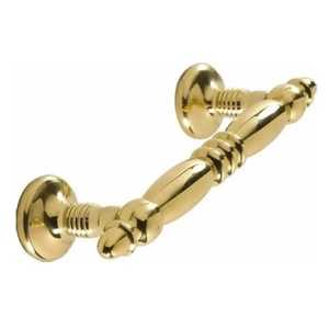 Tirador de Lujo para Muebles de Latón Pulido, Tirador Tradicional para Cajones, Herraje Dorado para Armarios de Cocina, Elegante Manija para Puertas - Product Image 1