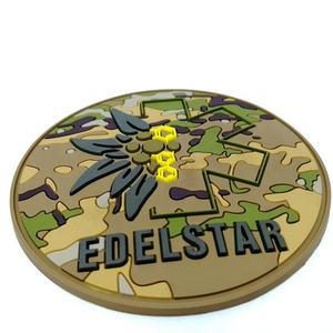 Wholesale Custom Soft PVC patch with velcra Garment <b>Labels</b> Brand Logo Sew Cloth Silicone Rubber Patches with velcra for Hats - Product Image 2