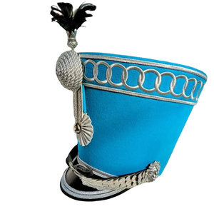 Sombrero shako de uniforme de desfile diseñado para una comodidad duradera, perfecto para conjuntos de marcha. Sombreros Shako personalizados para hombre. - Product Image 4
