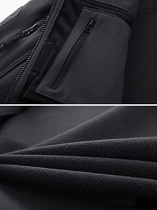 Veste softshell coupe-vent pour homme, impression personnalisée, tissu à séchage rapide, taille plus, veste de sport 2025 pour homme - Product Image 3