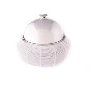 Cazuela de Acero Inoxidable de Lujo con Base Decorativa Blanca, Olla para Servir Buffet, Vajilla para Hoteles, Restaurantes y Catering - Product Image 2