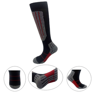 Wholesale Custom Knee High Breathable Eco-Friendly Spandex/Polyester Running <b>Socks</b> Cotton Liner for Autumn Sports Activities - Product Image 2