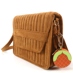 Bolso Bandolera de Gamuza Marrón Personalizado al por Mayor, Estilo Retro Simple, Ideal para el Uso Diario - Product Image 4