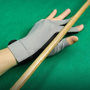 Gants de billard à demi-doigts avec sangle de poignet réglable pour la pratique du billard et du snooker, unisexe, sport - Product Image 6