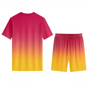 Conjunto de Camiseta de Fútbol Sublimada Personalizada para Hombre, Amarilla, de Poliéster que Absorbe la Humedad, Manga Corta, Cuello Redondo, Ropa Deportiva para Toda Temporada - Product Image 5