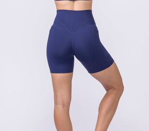 <b>Women</b> High Waisted Quick Dry Eco-Friendly Fleece Spandex/Cotton Sports Yoga <b>Legging</b> Seamless Fitness <b>Short</b> Pants - Product Image 3