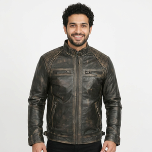 <b>Top</b> Design Winter <b>Leather</b> Jacket with Stand Collar <b>High</b> Quality Inner Warmth New Fashion From Outdoor jacket for men - Product Image 5