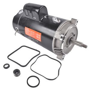 Motore per Pompa Piscina Monofase 2HP 115/230V, Telaio 56J, Protezione Termica, 18.6/9.3A 1.1SF 60Hz, Uso Esterno, UST1202, Materiale Metallico - Product Image 5