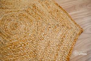 Tapis en jute tissé à la main, forme hexagonale, tapis naturel tressé, décoration intérieure, salon, chambre, fabricant en gros - Product Image 5