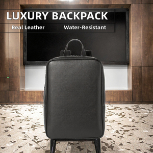 Mochila de cuero, mochila de cuero para negocios, mochila de cuero para el trabajo, mochila de cuero genuino, mochila vintage de cuero. - Product Image 3