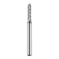 Fraise à gravure Bartu 1/8'' en carbure de tungstène massif revêtu de TiN, 4 dents, pour routeur CNC et machine à PCB, HRC62, longueur 4,5 mm