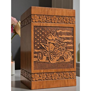 Modern Design Wooden Urn for Ashes with Minimalist Style urn <b>Memorial</b> Keepsake by AYAANS - Product Image 2