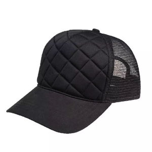 Black And White Mesh Trucker <b>Hat</b> 6-Panel Adjustable Unisex Casual Cap Spring <b>Summer</b> Style - Product Image 2