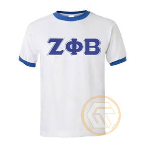 Camiseta de Algodón Casual Personalizada al por Mayor de Zeta Phi Beta, Ropa de Sororidad de Alta Calidad para Mujer, Diseño Estampado de Verano para Fraternidad - Product Image 6