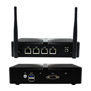 PC industriel embarqué Intel I3 Quad LAN sans ventilateur, mini-ordinateur 4 Go de RAM, Linux, PC industriel en stock - Product Image 1
