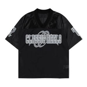 Premium Quality Custom Athletic Soccer Baseball Football Basketball Streetwear Outfits Sports Boxy Mesh Jersey <b>Tshirt</b> for men - Product Image 2