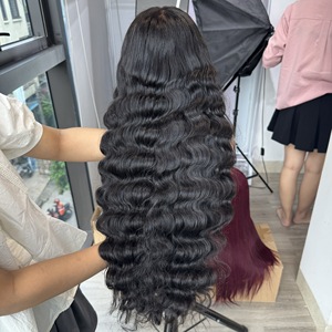 Venta al por mayor 100% de alta calidad de onda profunda extensiones de cabello humano vietnamita Color Natural tejido extremos dobles dibujados - Product Image 1