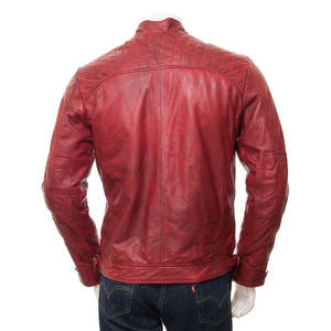 Veste en cuir véritable pour homme, style streetwear, taille personnalisée, décontractée, pour l'hiver, imperméable, coupe-vent, respirante, prix bas, tendance - Product Image 2