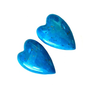 Viola E Rosa Mohave Turchese Cabochon Cuore Della Pietra Preziosa Cabochon Viola Mohave Turchese Rame Size-20*20mm Cuore cabochon - Product Image 2