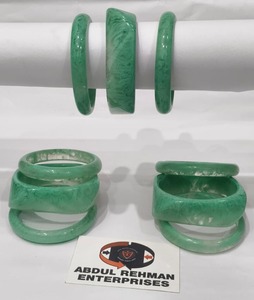 Customizable Size Simple Wide Chunky Open <b>Resin</b> Bangles Colorful C Shape Trendy Women's Anniversary Fashion - Product Image 1