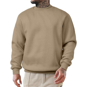 Premium Heavyweight Crewneck Sweatshirt <b>Men</b> Oversized Fit Front Minimalist <b>Pullover</b> Casual Fleece Quick Dry Breathable Custom - Product Image 3