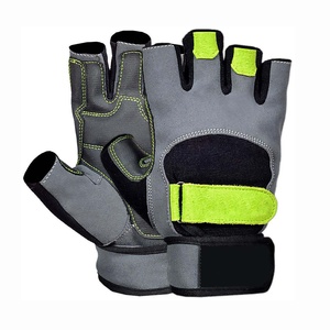 Gants de fitness en nylon respirant avec logo personnalisé OEM Gants de gymnastique d'haltérophilie avec sangle velcro réglable pour hommes et femmes - Product Image 1
