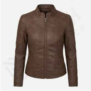 Vestes en cuir véritable pour femmes de haute qualité, tricotées, respirantes, tailles personnalisables, veste en cuir pour femmes - Product Image 3