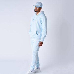 Custom Men's Anti-Bacterial Stand Collar <b>Nylon</b>/Cotton Lightweight Summer Tracksuit Hoodie <b>Pants</b> Set - Product Image 2