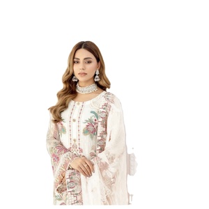 Ramsha ชุดปาร์ตี้งานแต่งงานผ้าชีฟอง3ชิ้นสำหรับปากีสถาน - Product Image 1