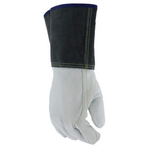 Welding <b>Gloves</b> Cow Split Leather Heat Resistance Work <b>Gloves</b>/ Cowhide Leather Safety Welding <b>Gloves</b> Double Palm Heavy Duty - Product Image 3