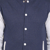 Vestes universitaires personnalisées pour hommes, fabriquées en usine, avec logo, manches longues, blouson de baseball uni, veste d'hiver teinte unie