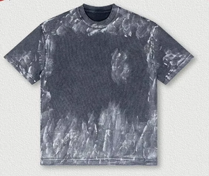 Camiseta de Hombre Nueva, Corte Cuadrado, Lavado a la Piedra, Poliéster y Algodón, Estilo Casual Oversize, Disponible en Varios Tamaños - Product Image 1