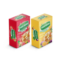 Fourniture directe d'usine Thé glacé Poudre de fraise Poudre de thé à la pêche certifiée 15g x 18 bâtonnets Emballage personnalisé