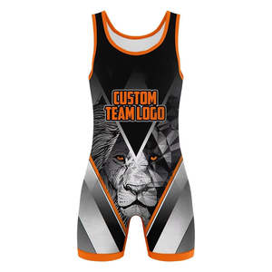 Combinaison de lutte pour hommes avec logo personnalisé, vêtements de sport par sublimation, combinaison de lutte pour jeunes, combinaison de musculation, impression numérique - Product Image 1