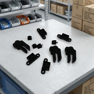 Composants en plastique polyvalents et réglables, meubles de bureau modernes durables de haute qualité, assemblage facile, bureau à domicile, fabriqué à Taïwan - Product Image 1
