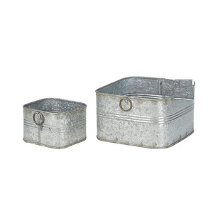 Eco Friendly <b>Decorative</b> galvanized kitchen <b>jar</b> combining rustic charm and practical use for storing dry foods and ingredients - Product Image 3