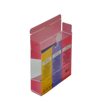 Boîtes d'emballage pliables écologiques en PVC, PET, PP, matériaux recyclés, avec logo personnalisable, vente chaude, gaufrage à chaud en feuille d'or