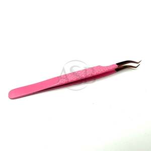 แหนบแยกขนตาแบบ Z สำหรับต่อขนตา ทำจากสแตนเลส น้ำหนักเบา จับแน่น งอได้ - Product Image 1