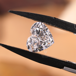 Diamant solitaire de 1 carat, couleur D, clarté VVS2, en forme de cœur, cultivé en laboratoire, certifié IGI, CVD HPHT, diamant en vrac, vente en gros, fabricant direct - Product Image 1