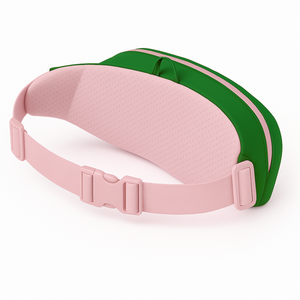 Alpha | Kapa | Alpha Sorority Fanny Pack Green Pink Women's Waist Bag With Zipper Pockets Adjustable Strap Travel Belt Bag - Product Image 3