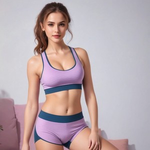 เซ็ตชุดชั้นในและกางเกงในผ้าฝ้ายสุดเซ็กซี่สำหรับผู้หญิง - Product Image 6